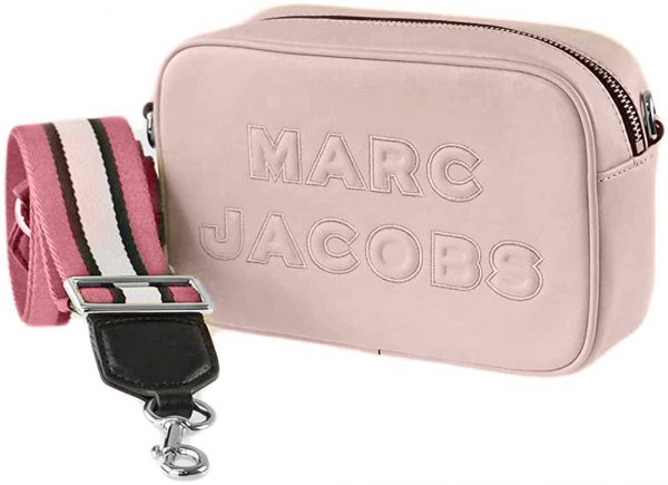 Marc Jacobs Women's The Flash Embossed Leather Crossbody Camera Bag Peach